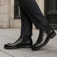 Men's Italian-Style Leather Ankle Boots
