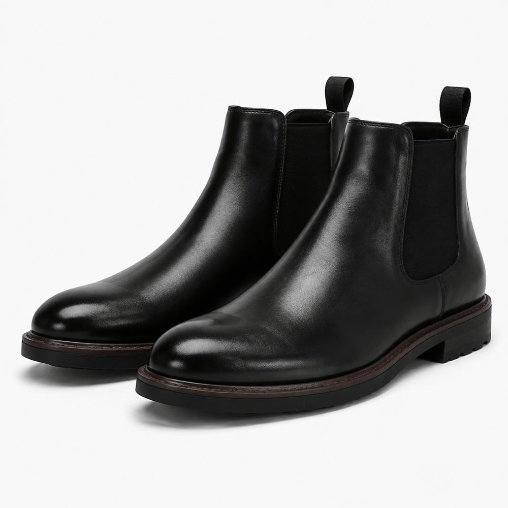 Men's Italian-Style Leather Ankle Boots