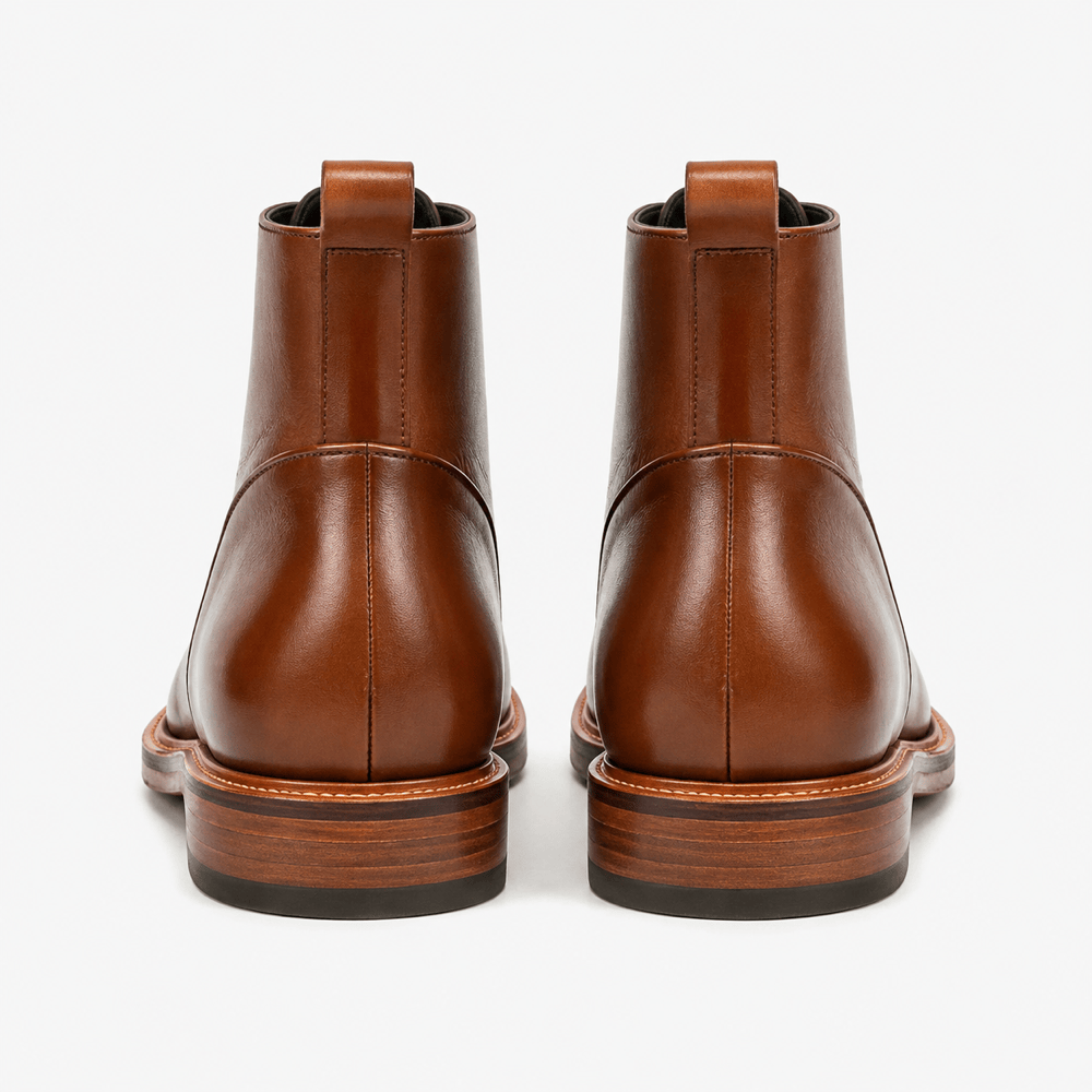 Men's Leather Lace-Up Ankle Boots