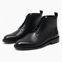 Men's Leather Lace-Up Ankle Boots