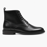 Men's Leather Lace-Up Ankle Boots