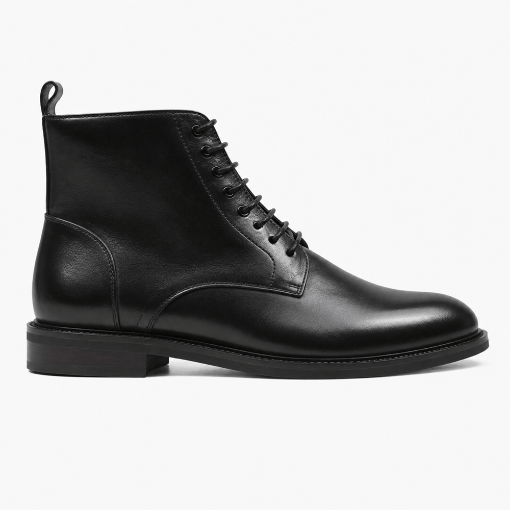 Men's Leather Lace-Up Ankle Boots