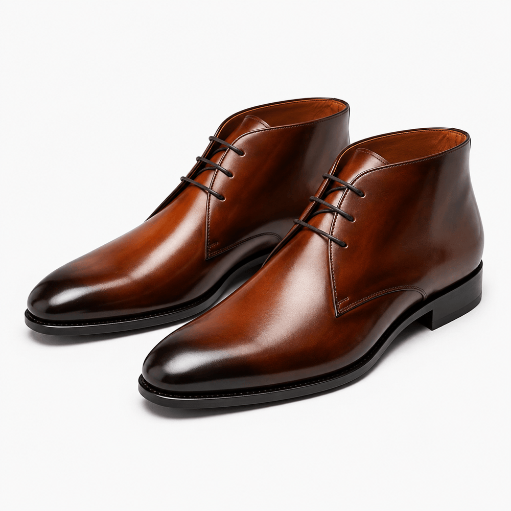 Men's Leather Lace-Up Boots