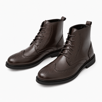 Men's Leather Lace-Up Boots