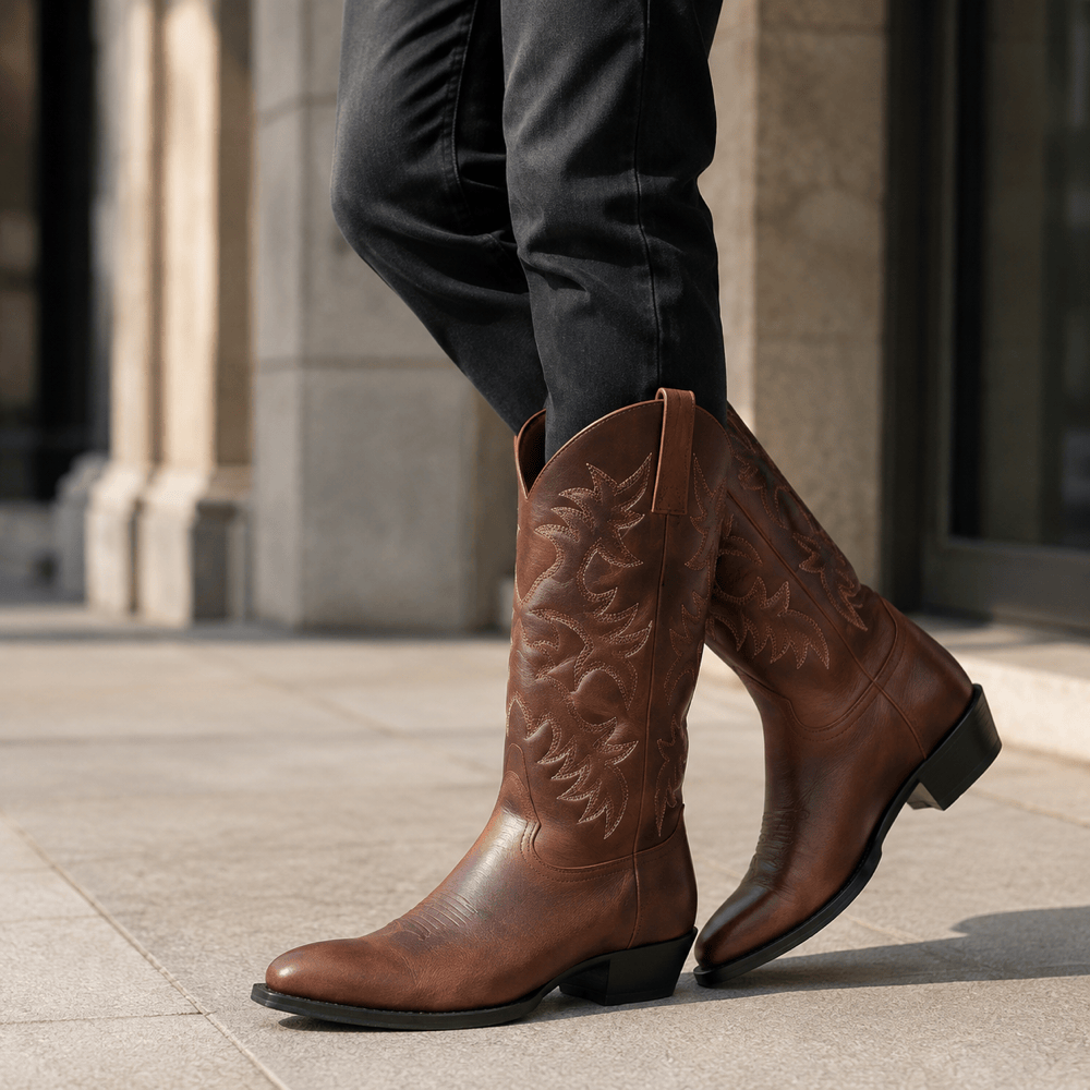 Men's Leather Western Boots