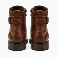 Men's Leather Zip-Up Ankle Boots