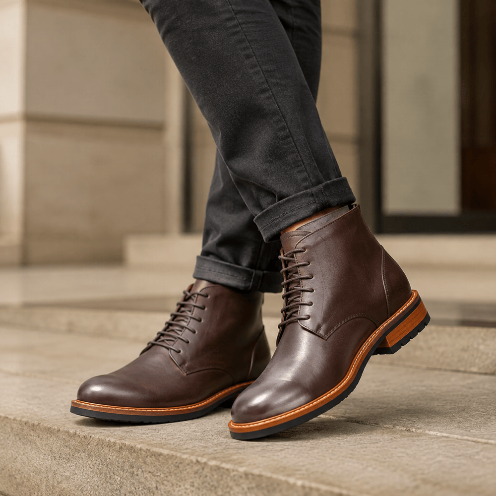 Men's Quality-Focused Leather Boots