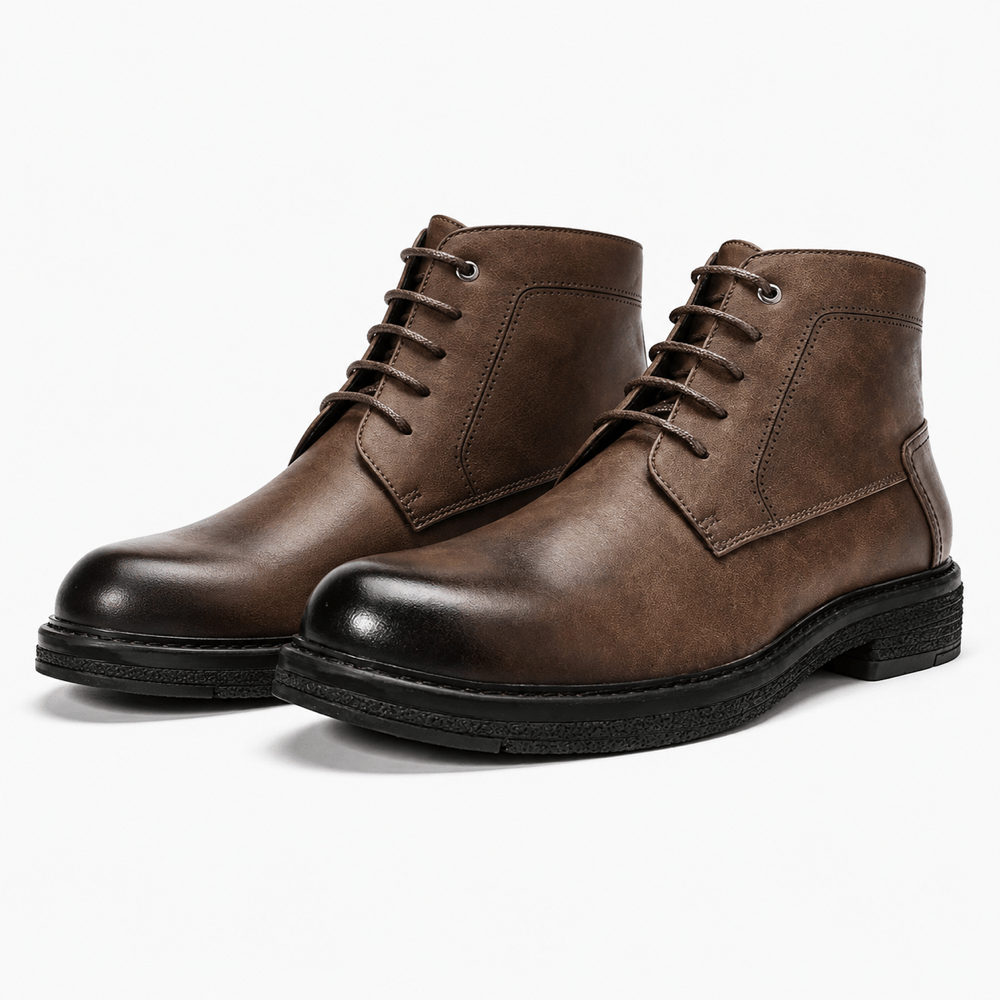 Men's Vintage Leather Ankle Boots