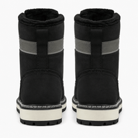Men's Winter Black Leather Boots