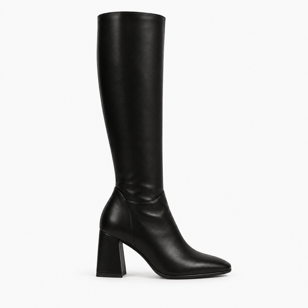 Women's Black Leather Boots