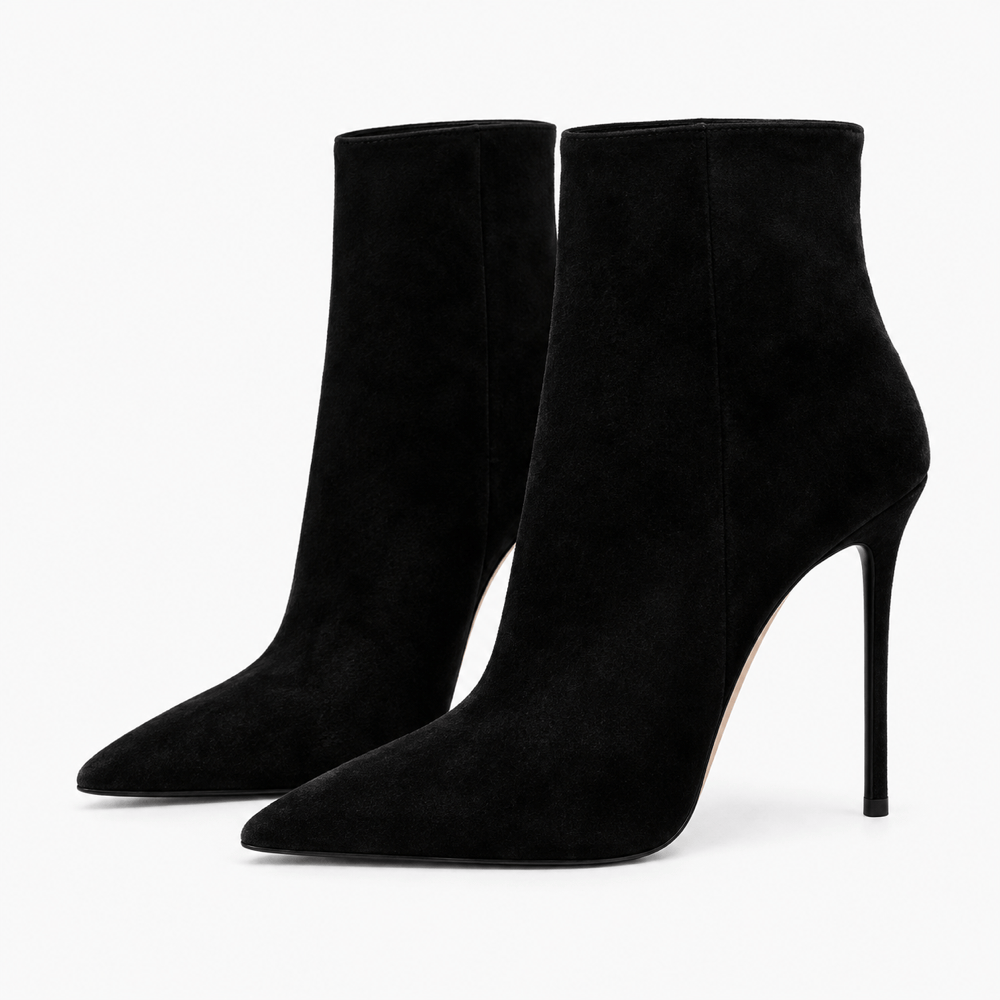 Women's Black Suede Boots