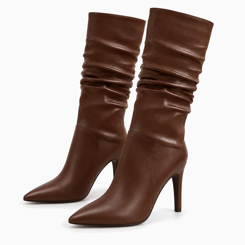 Women's Brown Leather Boots