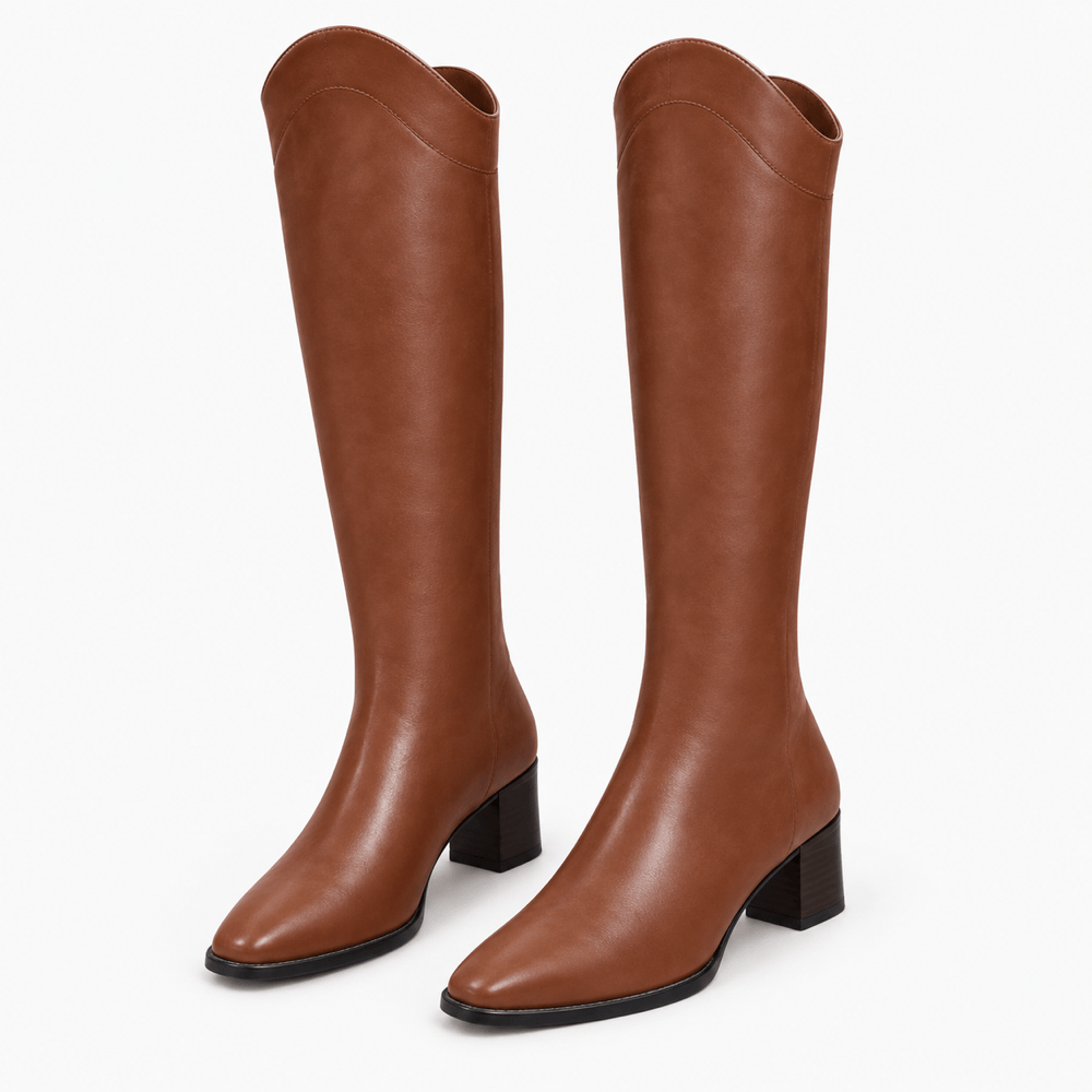 Women's Brown Leather Boots