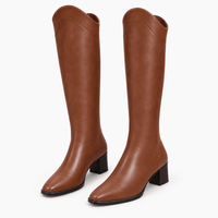 Women's Brown Leather Boots