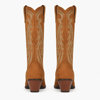 Women's Brown Leather Western Boots