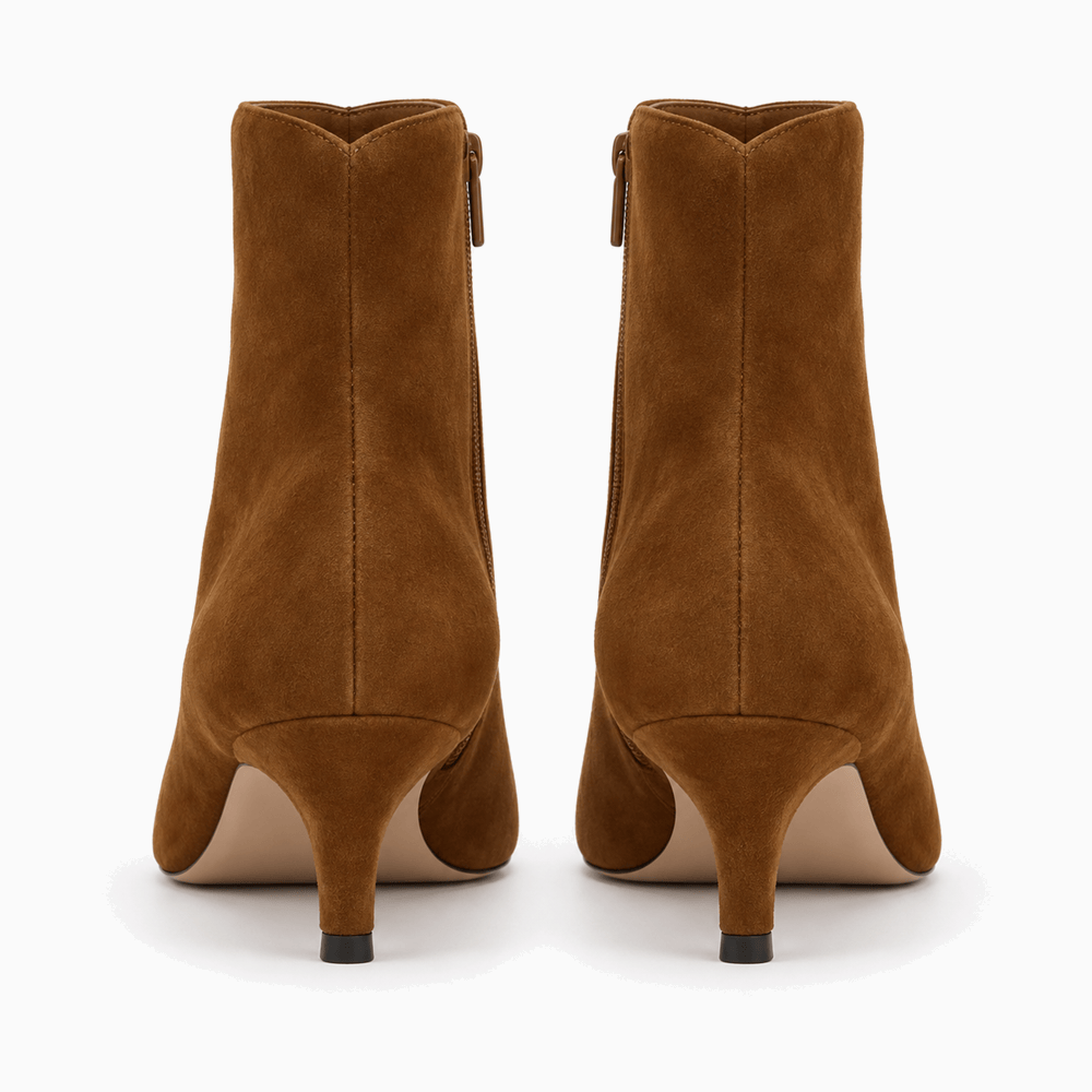 Women's Brown Suede Ankle Boots