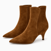 Women's Brown Suede Ankle Boots