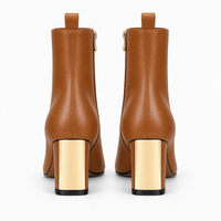 Women's Camel Leather Boots