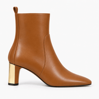 Women's Camel Leather Boots