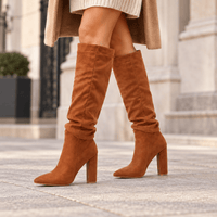 Women's Camel Suede Boots