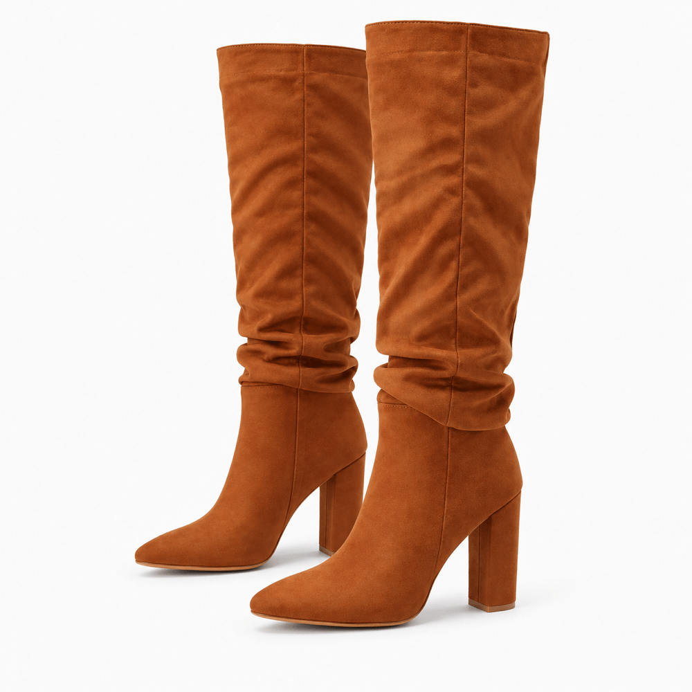 Women's Camel Suede Boots