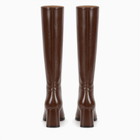 Women's Chocolate Brown Leather Boots