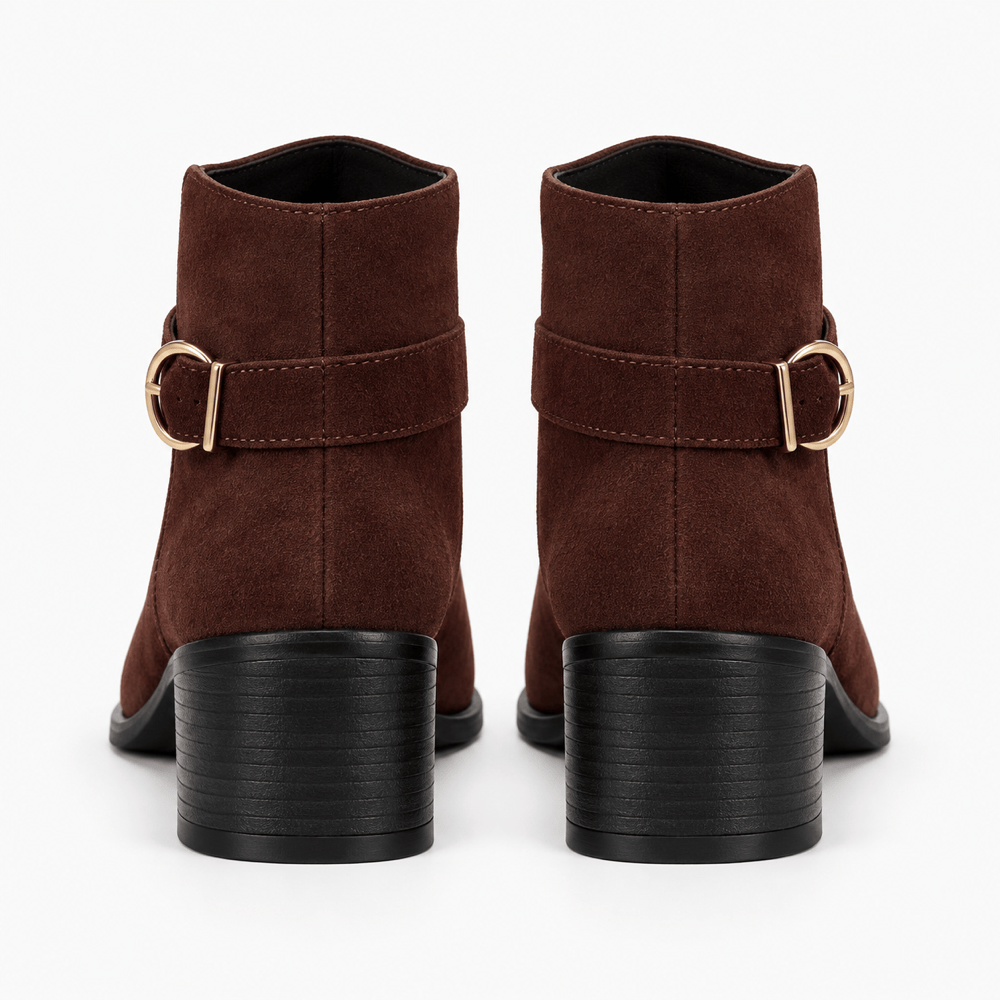 Women's Chocolate Brown Suede Boots