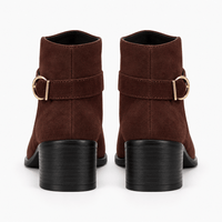 Women's Chocolate Brown Suede Boots