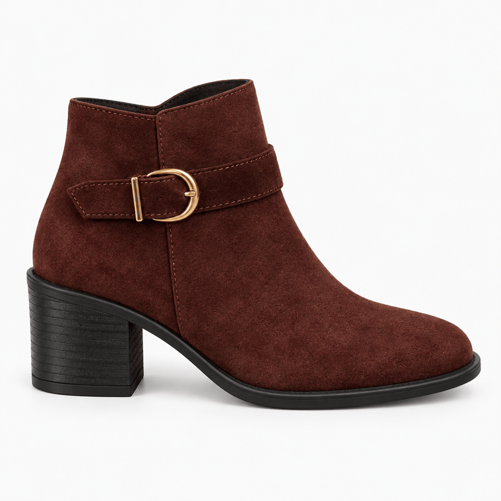 Women's Chocolate Brown Suede Boots