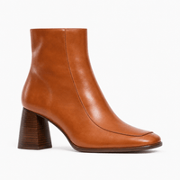 Women's Cognac Leather Boots