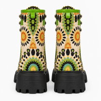 Women's Colourful Leather Ankle Boots