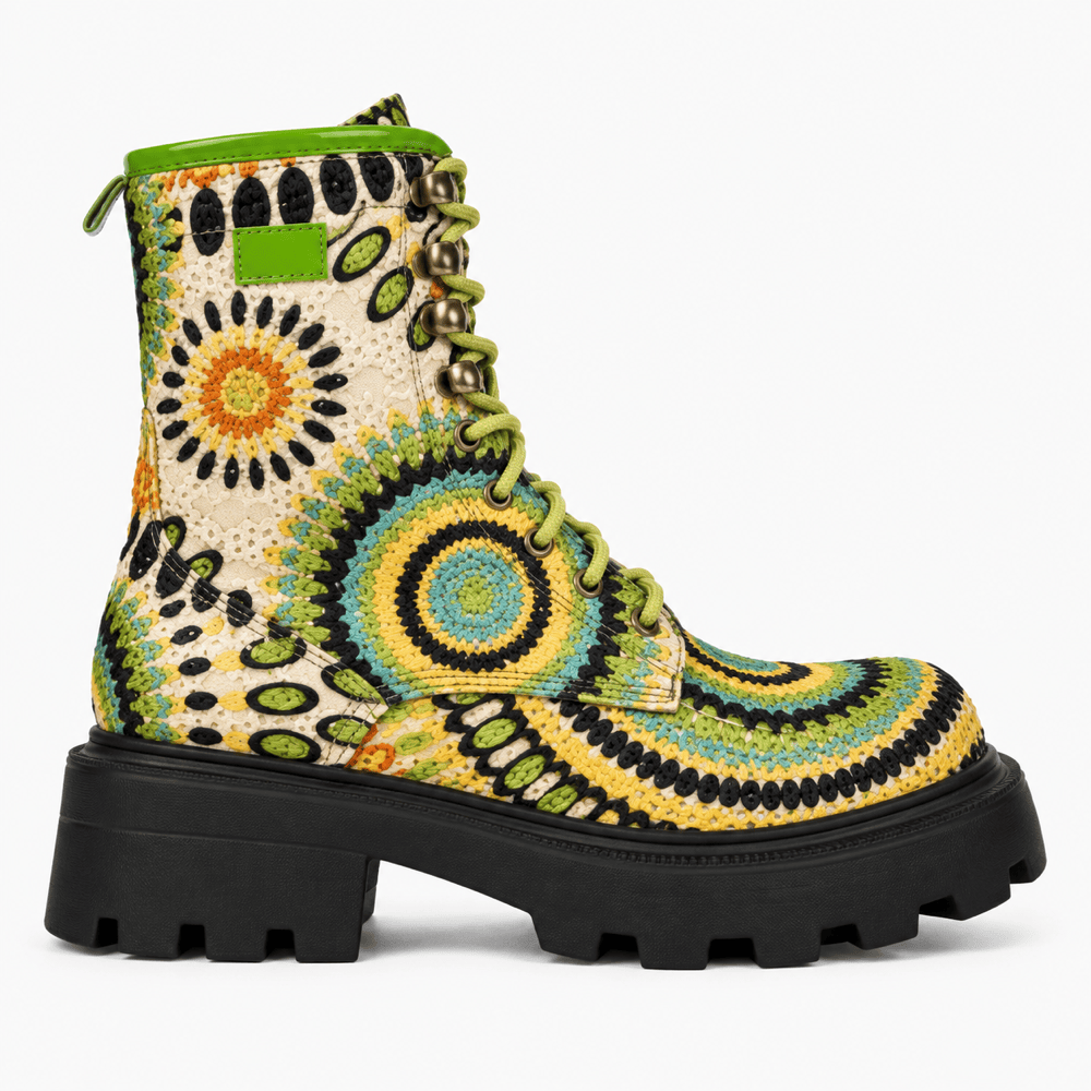 Women's Colourful Leather Ankle Boots