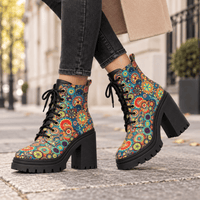 Women's Colourful Leather Boots