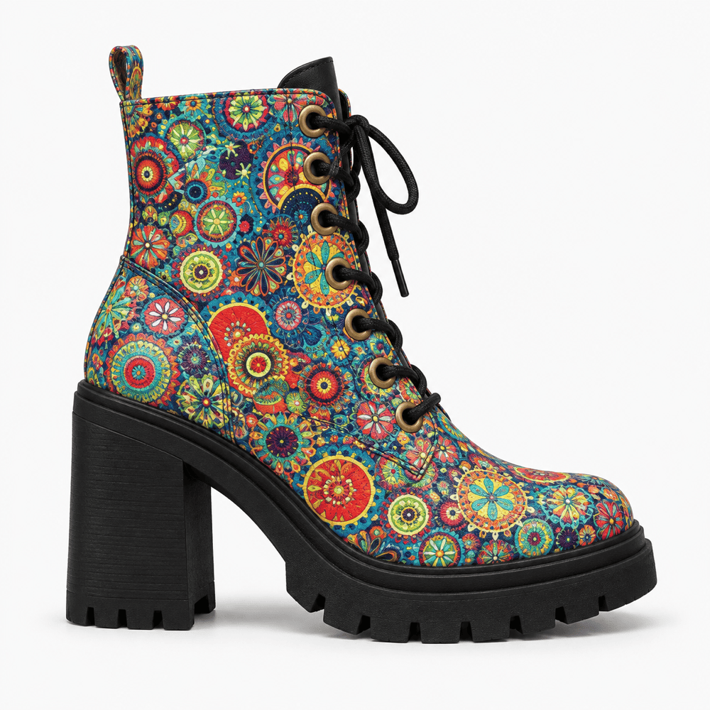 Women's Colourful Leather Boots