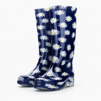 Women's Colourful Rubber Rain Boots
