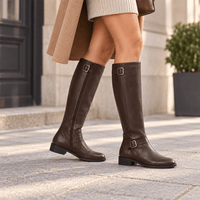 Women's Dark Brown Leather Boots