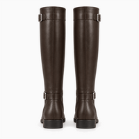 Women's Dark Brown Leather Boots