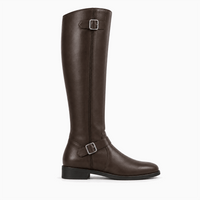 Women's Dark Brown Leather Boots