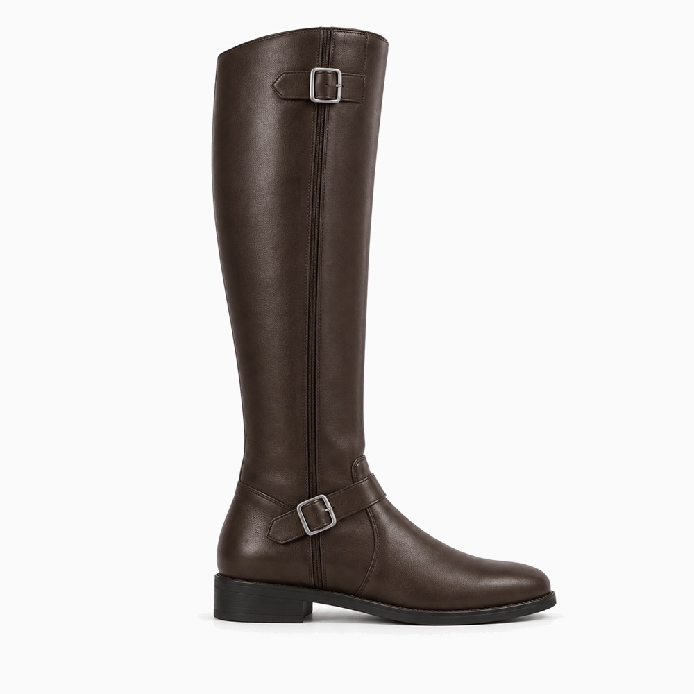 Women's Dark Brown Leather Boots