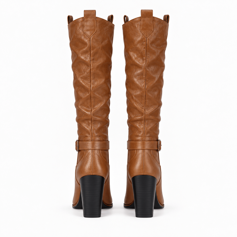Women's Fawn Leather Boots