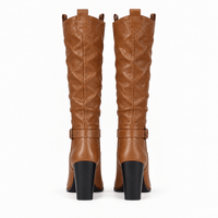 Women's Fawn Leather Boots