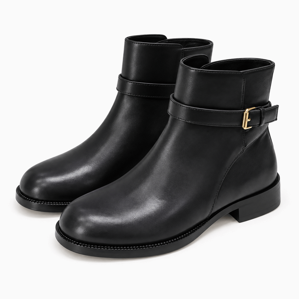 Women's Flat Leather Boots