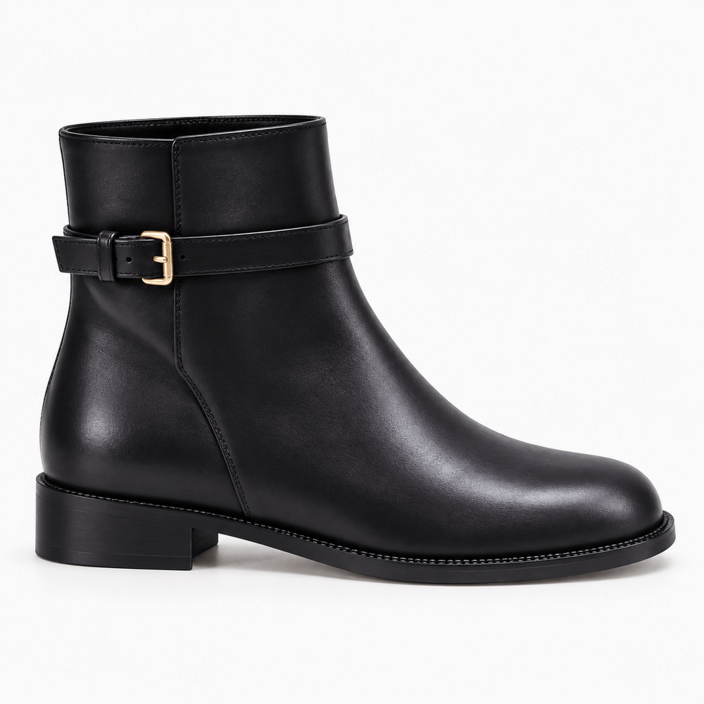 Women's Flat Leather Boots