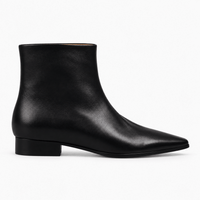 Women's Flat Pointed-Toe Leather Boots