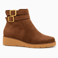 Women's Flat Suede Ankle Boots