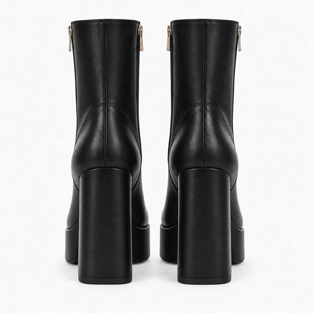 Women's Leather Heeled Boots