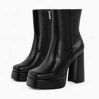 Women's Leather Heeled Boots