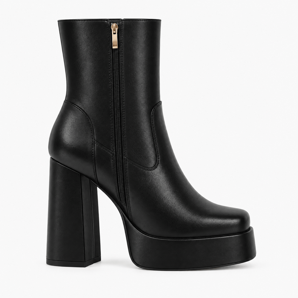 Women's Leather Heeled Boots