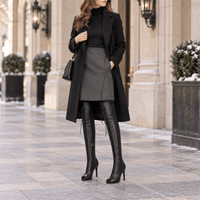 Women's Leather Heeled Lace-Up Ankle Boots