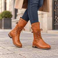 Women's Leather Lace-Up Ankle Boots
